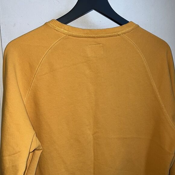 BROOKS BROTHERS RED FLEECE Goldenrod Yellow Cotton Blend Crewneck Sweater-M - Picture 6 of 9